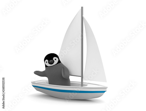ペンギンとヨット Stock イラスト Adobe Stock