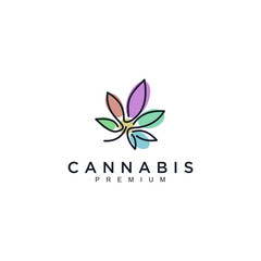 Aufkleber - Cannabis logo design concept. Universal cannabis logo.