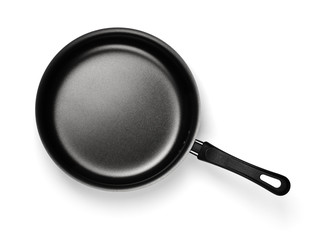 Empty nonstick frying pan