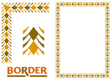 Old World Borders Vector - Tiled Frame In Plant Leaves And Flowers Framework Decorative Elegant Style