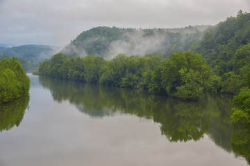 Wall Mural - View of the James River from the Blue Ridge Parkway near Glasgow, Virginia