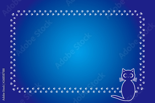 背景素材 猫の足跡 肉球 子猫 動物 可愛い イラスト 動物病院 ペットショップ 宣伝広告 無料素材 Stock Vector Adobe Stock
