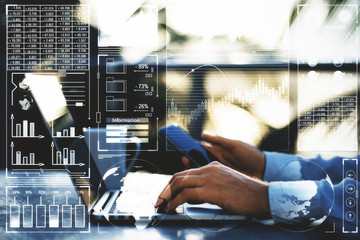 Poster - Analytics and finance concept