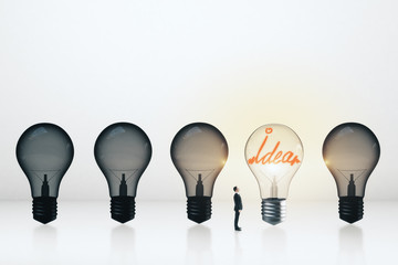 Aufkleber - Idea and leadership concept