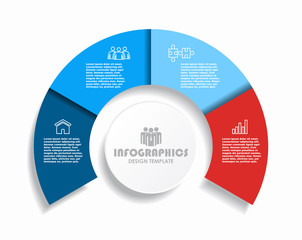 Infographic design template with place for your data. Vector illustration.