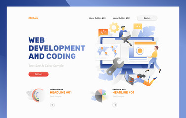 Web Development and Coding Banner