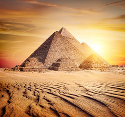 Wall Mural - Desert and Pyramids