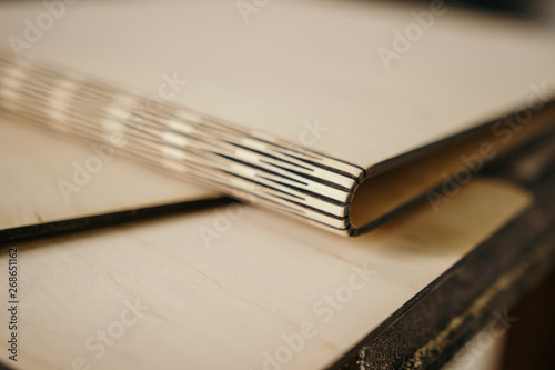 Wood Products Wedding Decor Laser Cutting Plywood Wooden Book Cover Wooden Blanks For Books From Wood Buy This Stock Photo And Explore Similar Images At Adobe Stock Adobe Stock