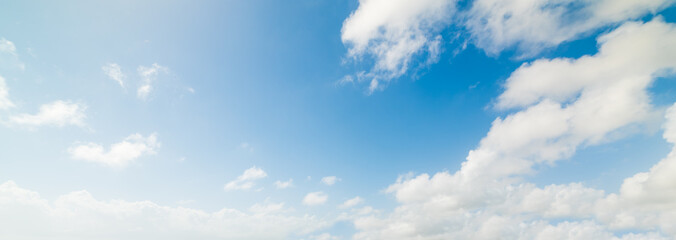 Wall Mural - soft clouds and blue sky in guadeloupe