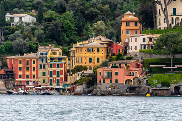 Sticker - the village of Portofino, on the coast League, in Italy