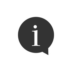 Poster - Information icon isolated. Flat design. Vector Illustration