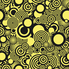 Poster - Retro seamless with circles pattern. Abstract background pattern design with circles. Vector illustration. 