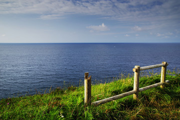 Wall Mural - Summer landscape of the Cantabrian Coast in Santander, Spain, Europe