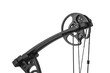 Closeup of the cam on a compound bow. modern, compound hunting bow and arrows  isolated on white