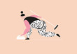 © Ola Jedrzejewska - Illustration of female curling athlete