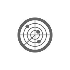 Poster - Cyber security radar, internet security radar, network scanner, security product, surveillance radar icon