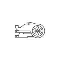 Poster - Hover bike, technology icon. Element of future world icon. Thin line icon for website design and development, app development. Premium icon