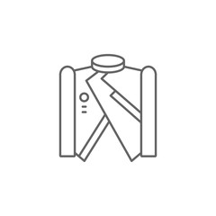 Poster - Jacket, technology icon. Element of future world icon. Thin line icon for website design and development, app development. Premium icon