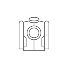 Poster - Jacket, technology icon. Element of future world icon. Thin line icon for website design and development, app development. Premium icon