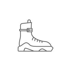 Poster - Shoes, technology icon. Element of future world icon. Thin line icon for website design and development, app development. Premium icon