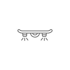Poster - Hover board, technology icon. Element of future world icon. Thin line icon for website design and development, app development. Premium icon