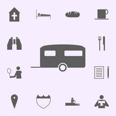 Poster - place for trailers icon. signs of pins icons universal set for web and mobile