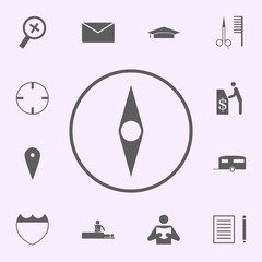 direction of poles icon. signs of pins icons universal set for web and mobile