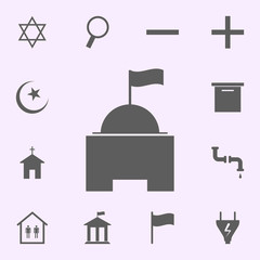 Poster - tower location icon. signs of pins icons universal set for web and mobile