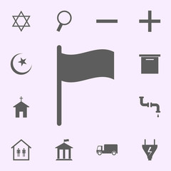 Poster - flag icon. signs of pins icons universal set for web and mobile