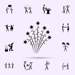 Poster - firework icon. Party icons universal set for web and mobile