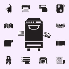 Poster - office printer icon. Print house icons universal set for web and mobile