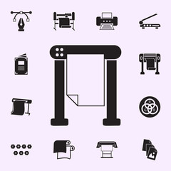 Poster - thermal printer icon. Print house icons universal set for web and mobile