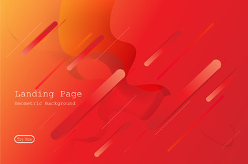 Wall Mural - Colorful geometric background with gradient motion shapes composition. Eps10