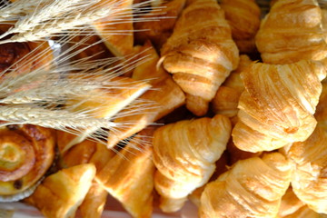 Poster - close up bread and pastry background