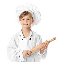 Sticker - Funny little chef on white background