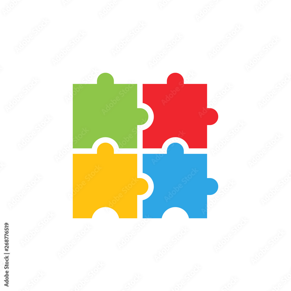 Puzzle icon graphic design template vector Stock Vector | Adobe Stock