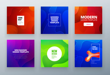 Wall Mural - Set of social sale banner background template. Use for summer sale, website, mobile app, poster, flyer, coupon, gift card, smartphone template, web design.