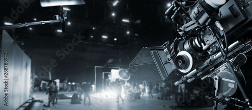 Cuadros en Lienzo Behind the scenes of making of movie and TV commercial