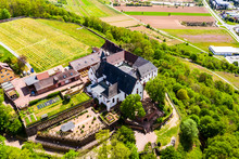 Aerial View, View Of Franziskanerkloster Engelberg, Miltenberg Am Main, Lower Franconia, Bavaria, Germany