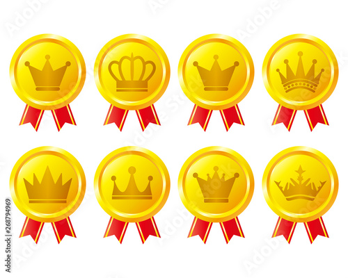 王冠 リボン ランキング 賞 受賞 メダル 金メダル Stock ベクター Adobe Stock
