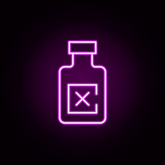 Poster - rum neon icon. Elements of bar set. Simple icon for websites, web design, mobile app, info graphics