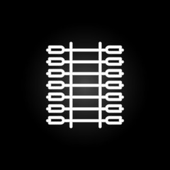 Poster - electricity, circuit neon icon. Elements of electricity set. Simple icon for websites, web design, mobile app, info graphics