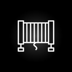 Poster - electricity, wire neon icon. Elements of electricity set. Simple icon for websites, web design, mobile app, info graphics