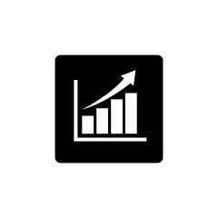 Poster - Growing graph icon symbol vector