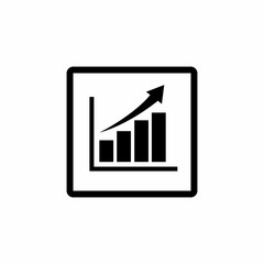 Poster - Growing graph icon symbol vector