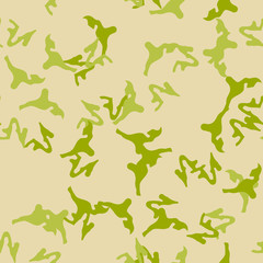 Field camouflage of various shades of green and beige colors