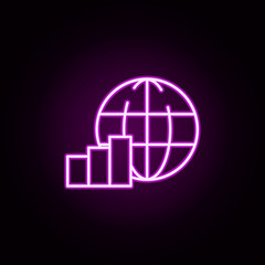 Poster - connect, network neon icon. Elements of stratup set. Simple icon for websites, web design, mobile app, info graphics