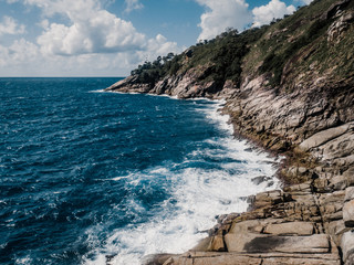 Wall Mural - rocky coast line of sea