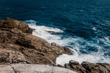 Wall Mural - rocky coast line of sea