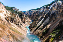 Yellowstone River From Lower Falls